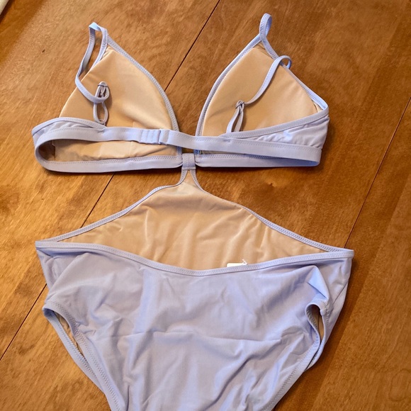 NWT j crew cutout one piece in soft lavender - Picture 6 of 7